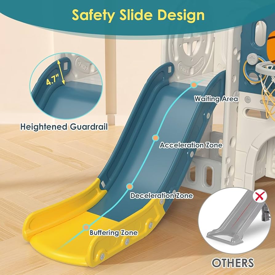 Amazon.com: BIERUM 9 in 1 Toddler Slide, Kid Slide for